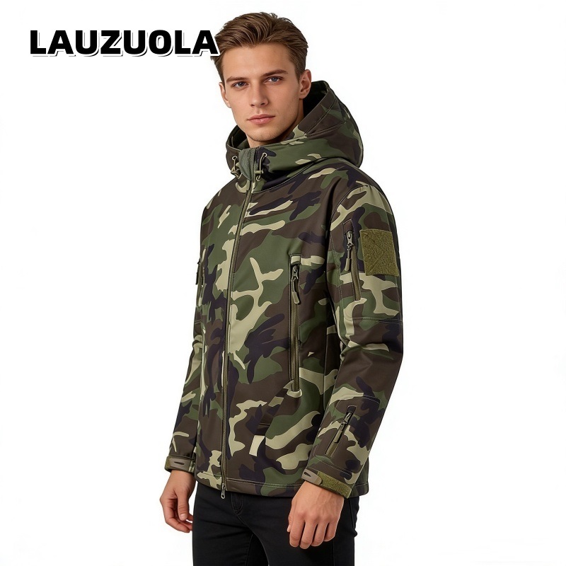 Outdoor Hunting Hoodie - Męska kurtka kamuflażowa wodoodporna 2026 Nowa