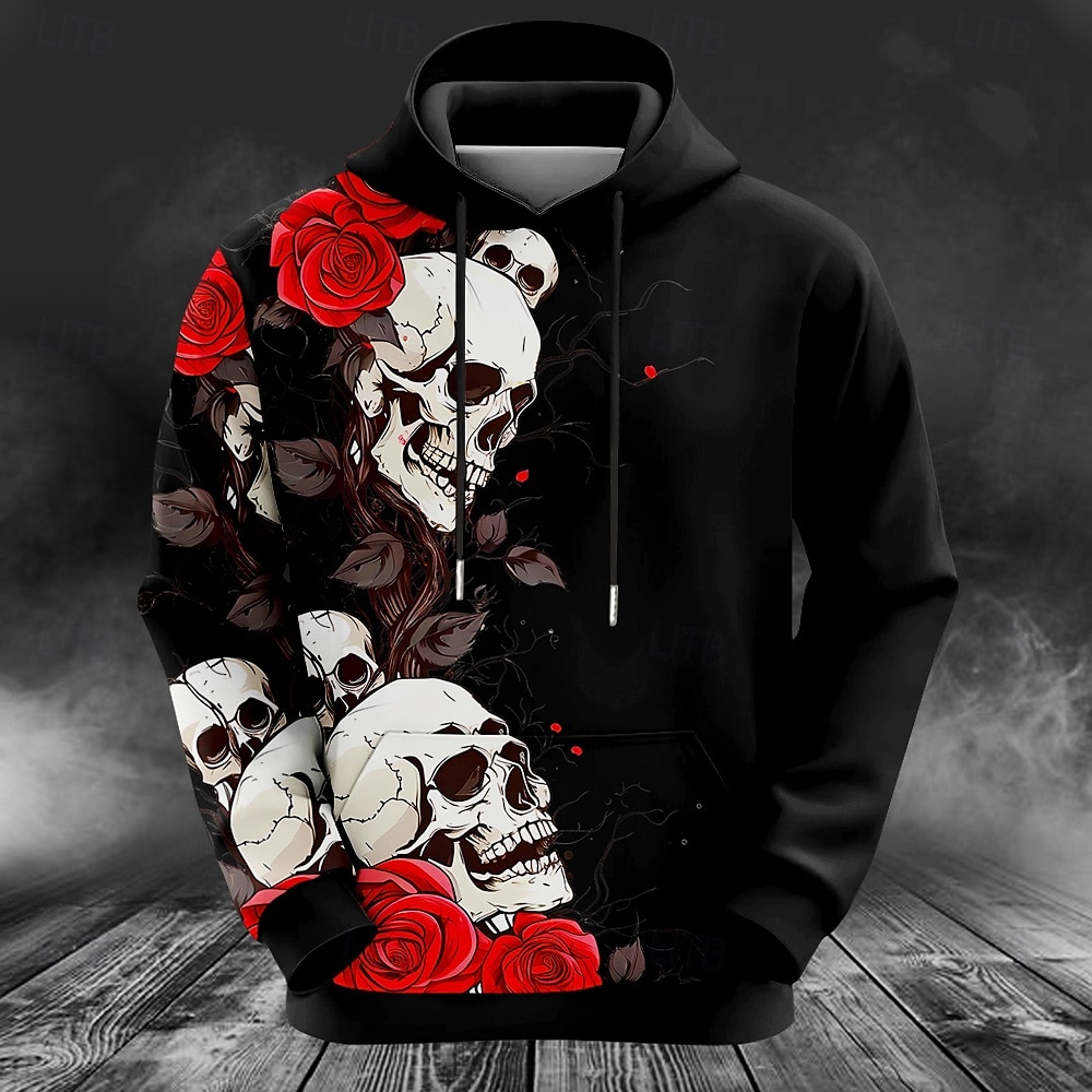 Outdoor Hunting Hoodie - Męska bluza z kapturem z nadrukiem