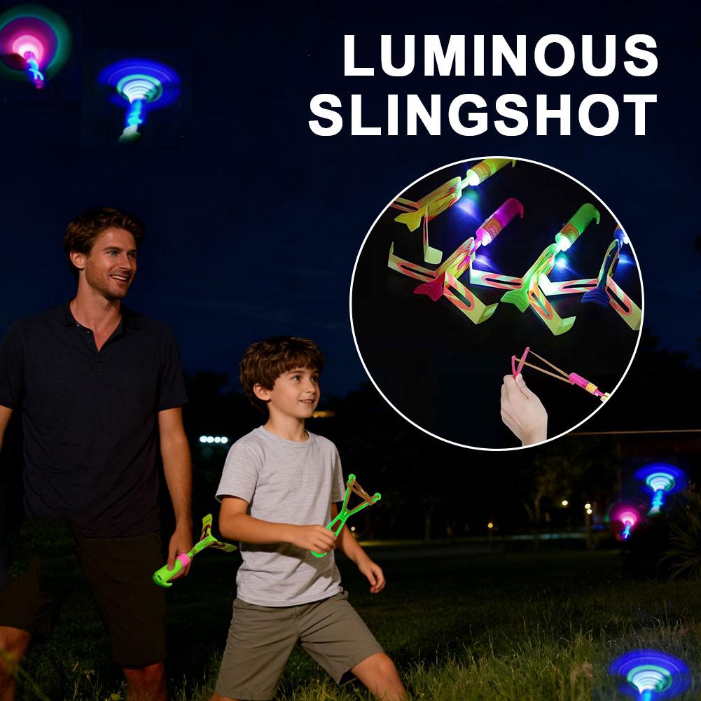 Outdoor Hunting Products - Zabawka latająca z śmigłem LED, proca