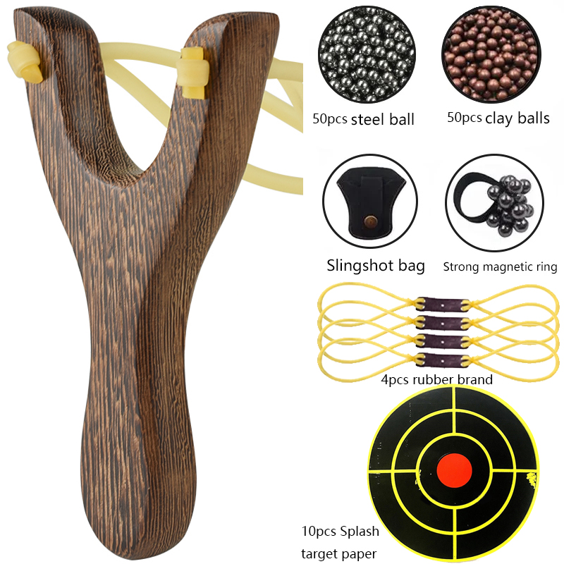 Outdoor Hunting Products - Tradycyjne drewniane procy strzelanie na świeżym
